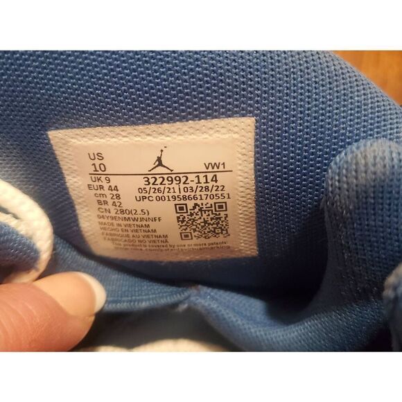 Nike air jordan 6 rings white dark marina blue shoes sneakers 322992-114… - Picture 5 of 6